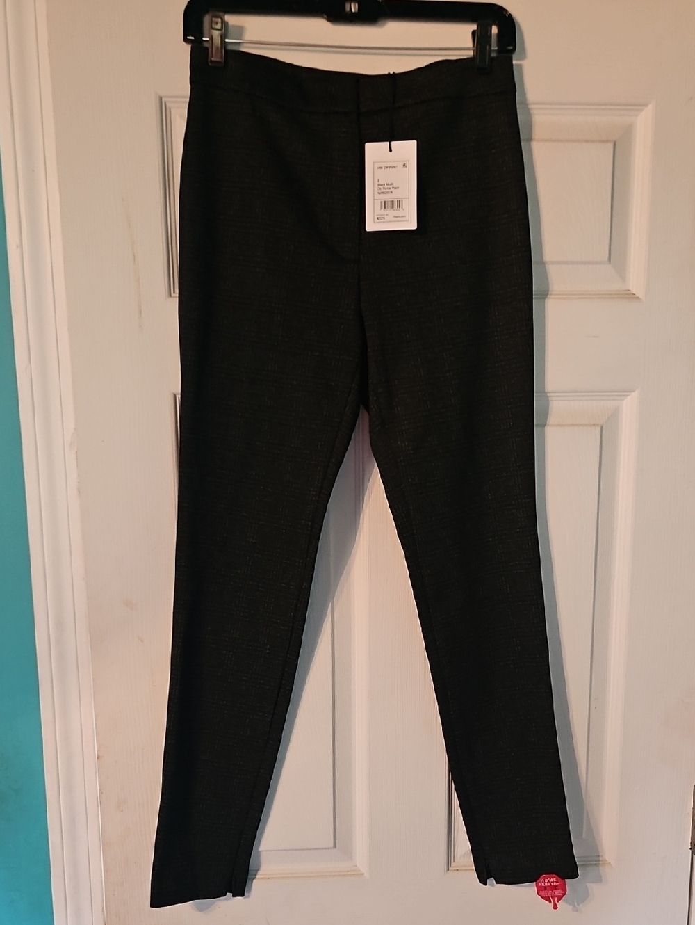 Theory Womens Black Stretch Dress Pants